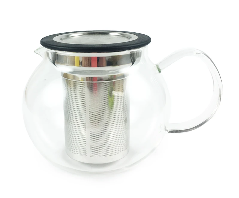 Tetera de vidrio con infusor